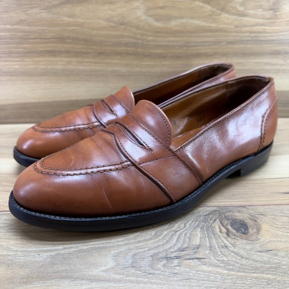 Alden Full Strap Penny Loafers Burnished Tan 8 B/D Leather Dress Business 685 main image 8